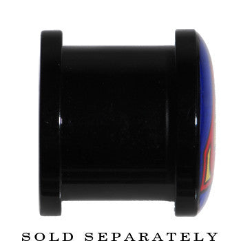 BodyCandy 9/16 Licensed Superman Saddle Plug — detail close-up