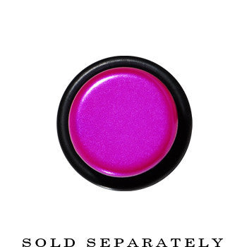 BodyCandy 6G Blue Pink Fusion Acrylic Taper — detail close-up