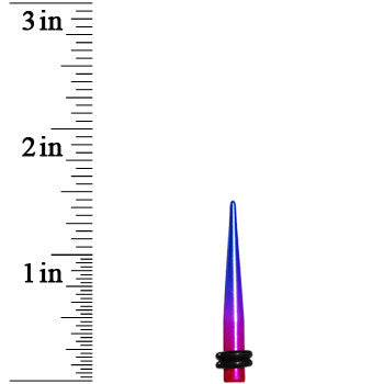 BodyCandy 6G Blue Pink Fusion Acrylic Taper — lifestyle context