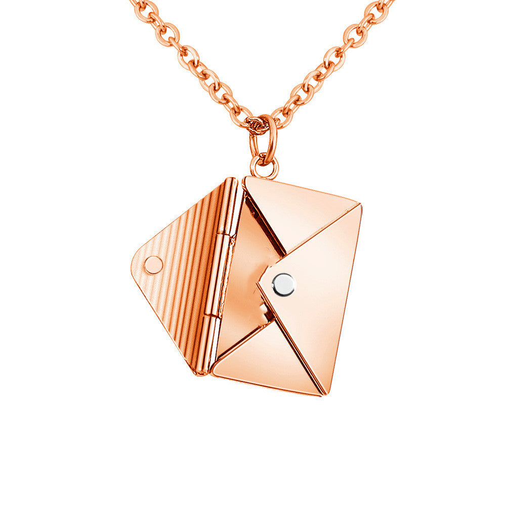 SORI STYLE Envelope Locket Necklace - Personalized Love Letter Jewelry — packaging