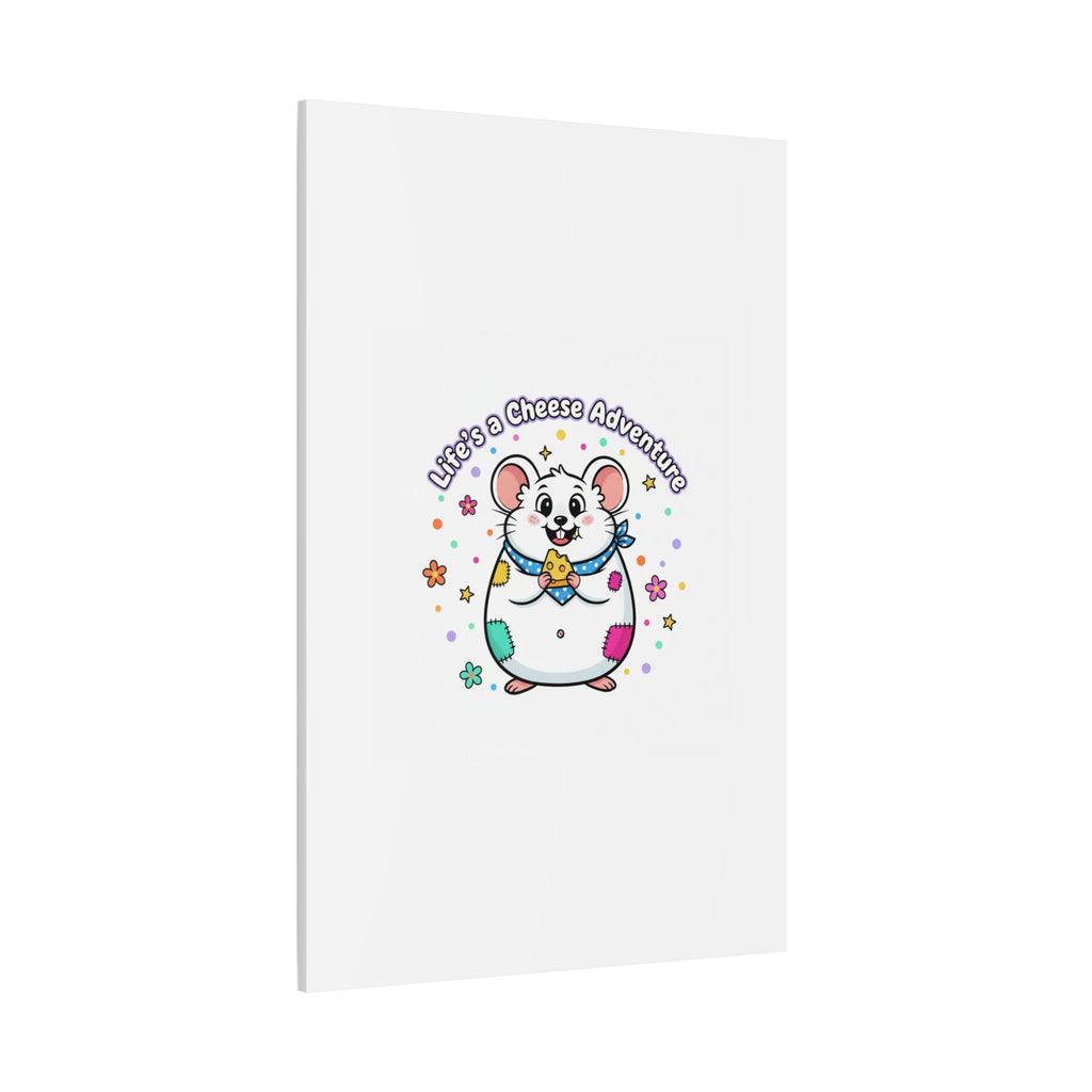Life's a Cheese Adventure Canvas | Rodent-Core rat art print