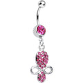 BodyCandy Pink Gem Benevolent Jeweled Belly Ring — main product shot