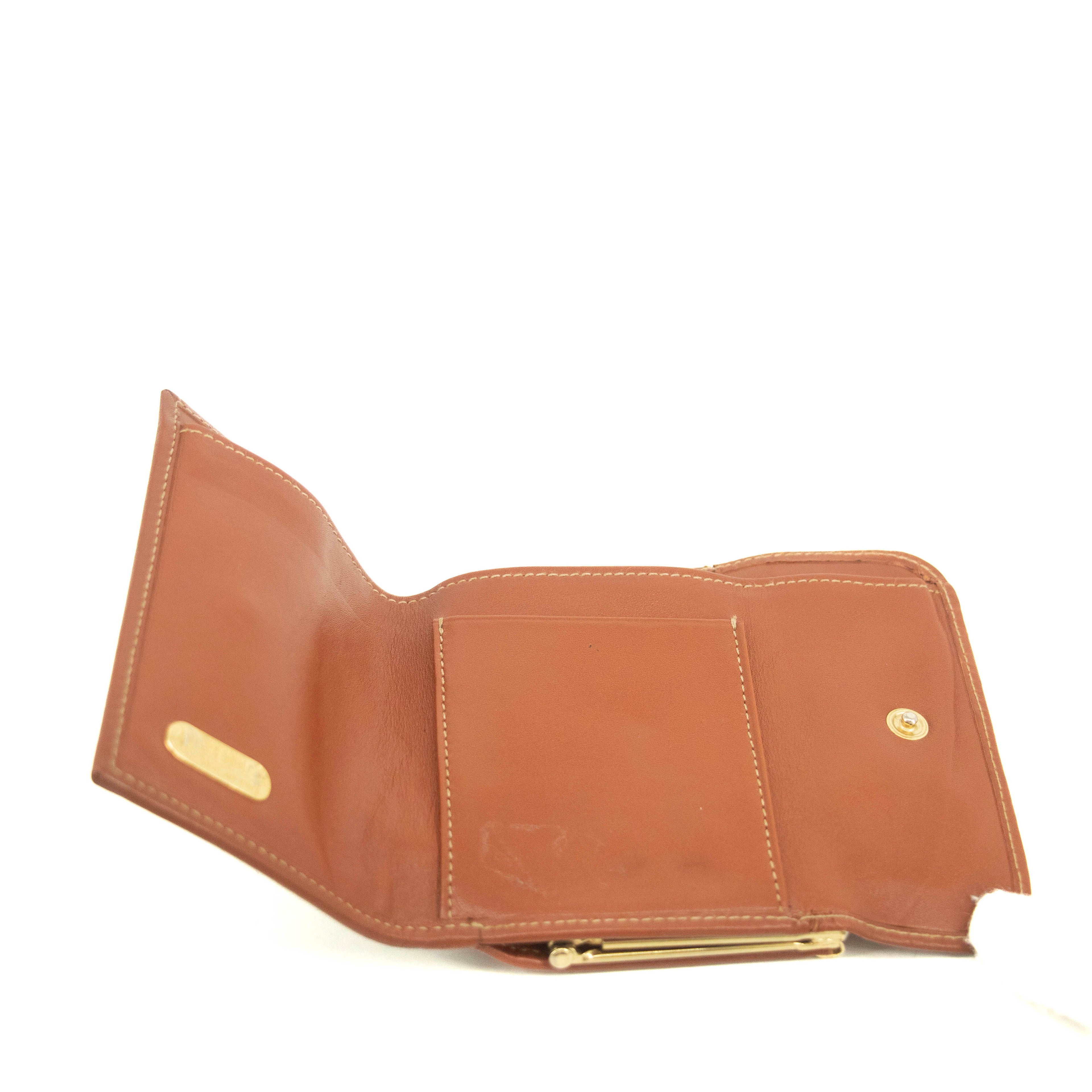 Bolt Boutique Fendi Coated Canvas Compact Wallet #73 #3353 — back view