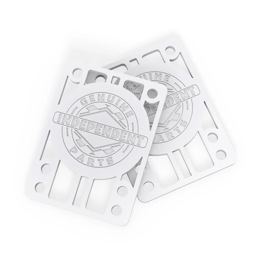 Independent Genuine Parts Riser Pads 1/8" - White (Set of 2) by Skates USA