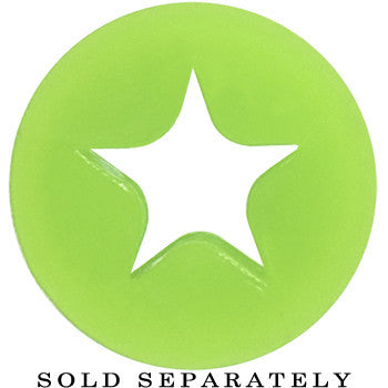 BodyCandy 0G Green Star Silicone Flexible Tunnel — lifestyle context