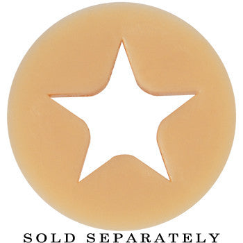 BodyCandy 9/16 Flesh Star Silicone Flexible Tunnel — lifestyle context