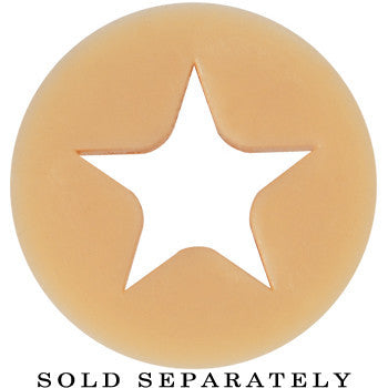 BodyCandy 5/8 Flesh Star Silicone Flexible Tunnel — lifestyle context