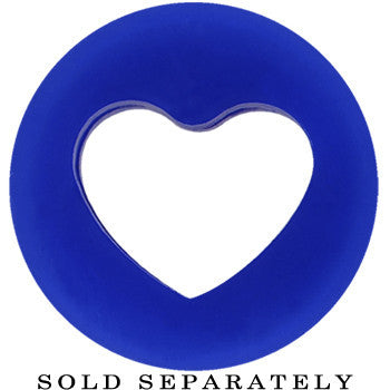 BodyCandy 9/16 Blue Heart Silicone Flexible Tunnel — lifestyle context