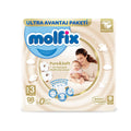 Molfix Pure & Soft: Gentle Protection Baby Diapers - 98 Count, Soft, Hypoallergenic, Chemical-Free for Sensitive Skin
