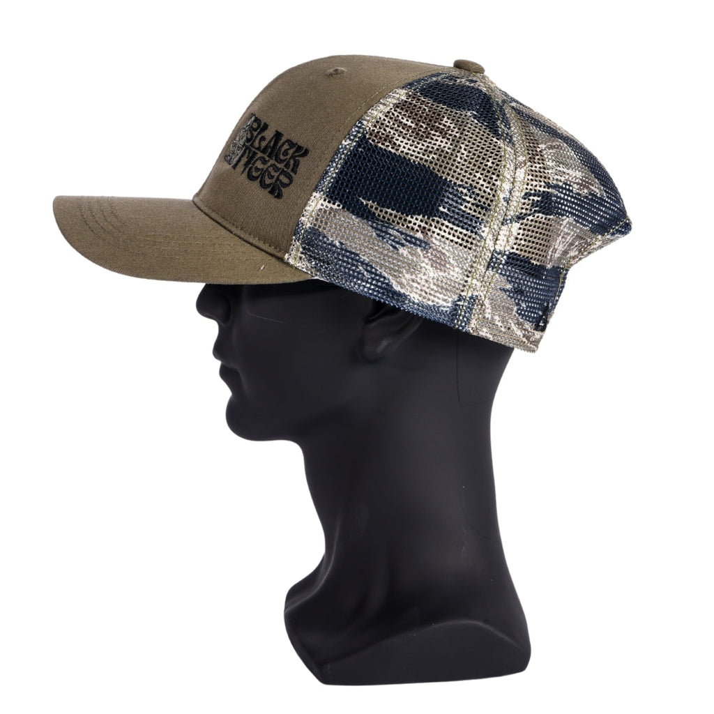 Black Tiger International Black Tiger Tiger Stripe Hat — texture detail