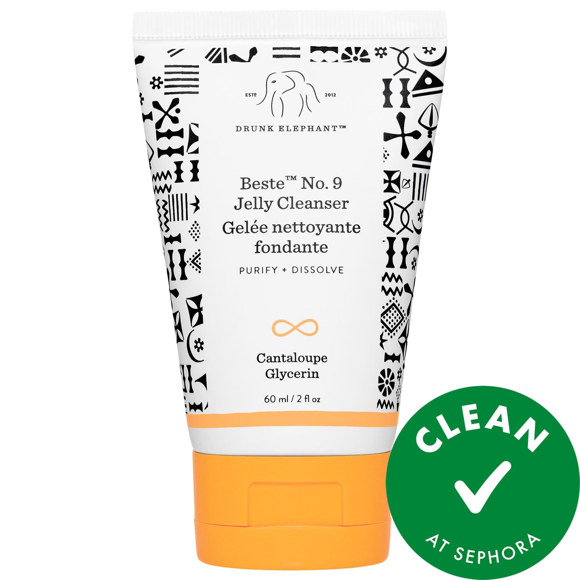 Drunk Elephant Mini Beste No. 9: Gentle Facial Cleanser | Makeup Remover, pH Balanced, Sensitive Skin, Fragrance-Free & Vegan Cleanser