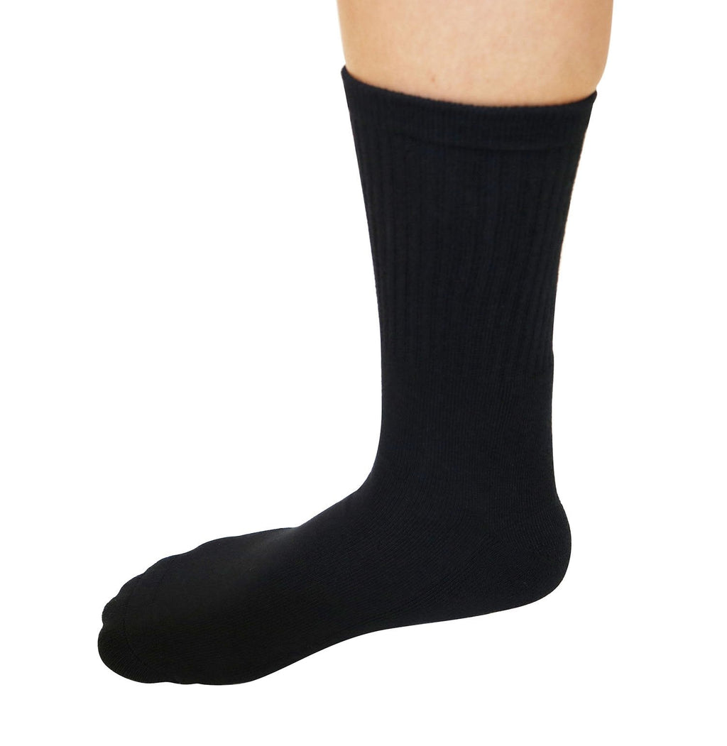 Spun Bamboo 3/4 Crew Black Bamboo Viscose Socks — lifestyle context