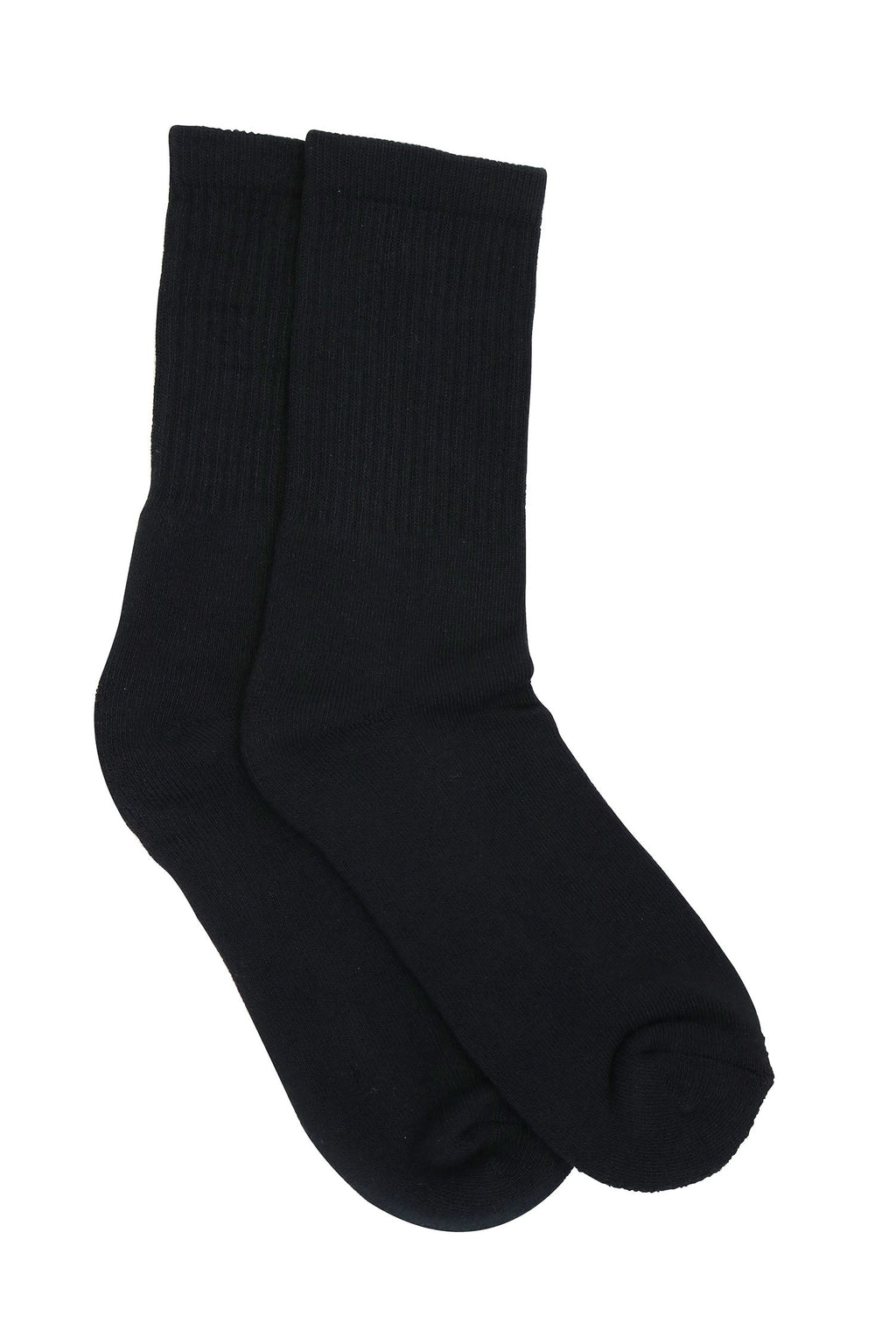 Spun Bamboo 3/4 Crew Black Bamboo Viscose Socks — detail close-up