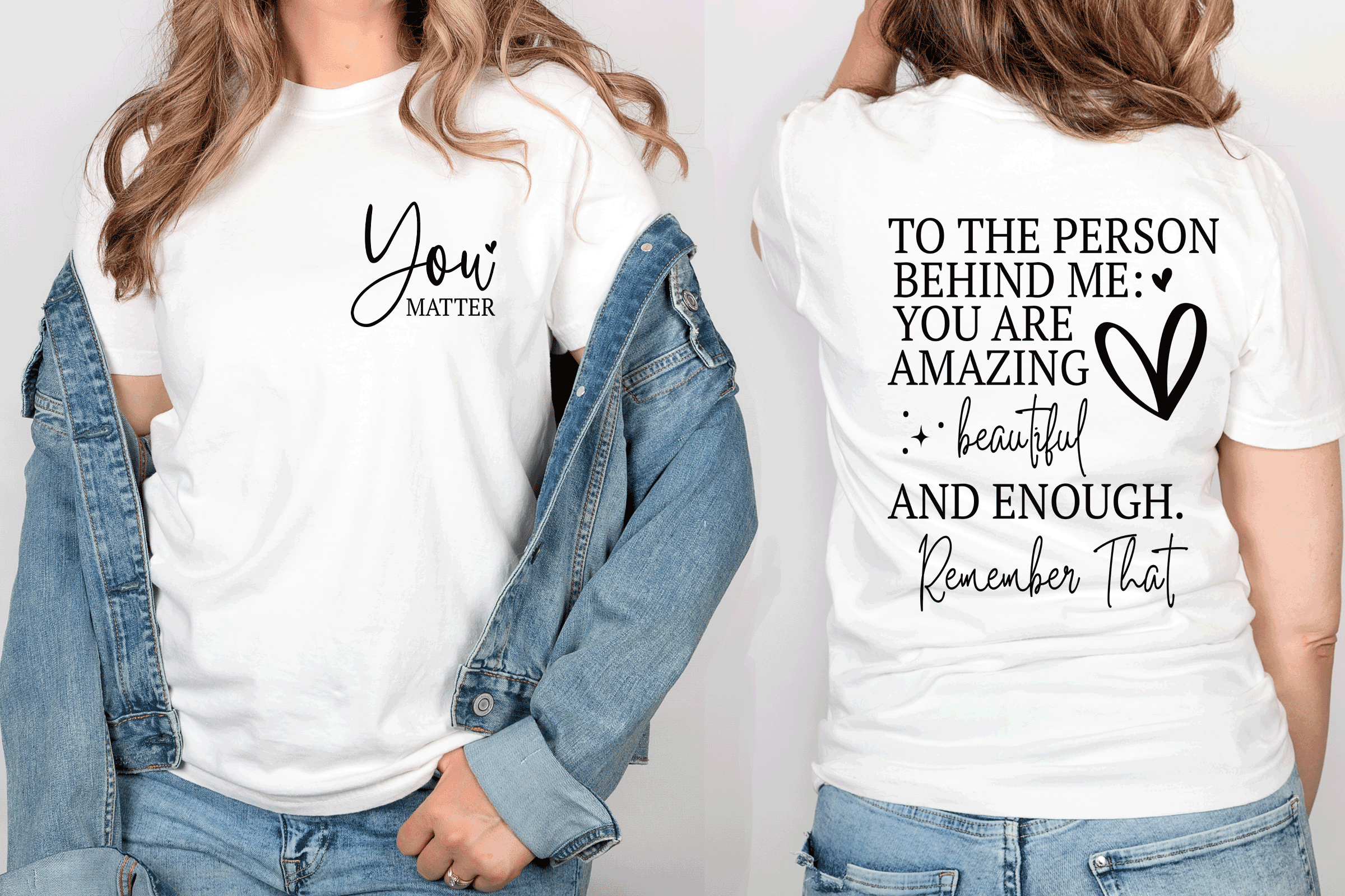 A Blessed Texas Mess Boutique Dear Person Behind Me Sweatshirt, Aesthetic T shirt, You matter, Inspirational… — lifestyle worn / used context