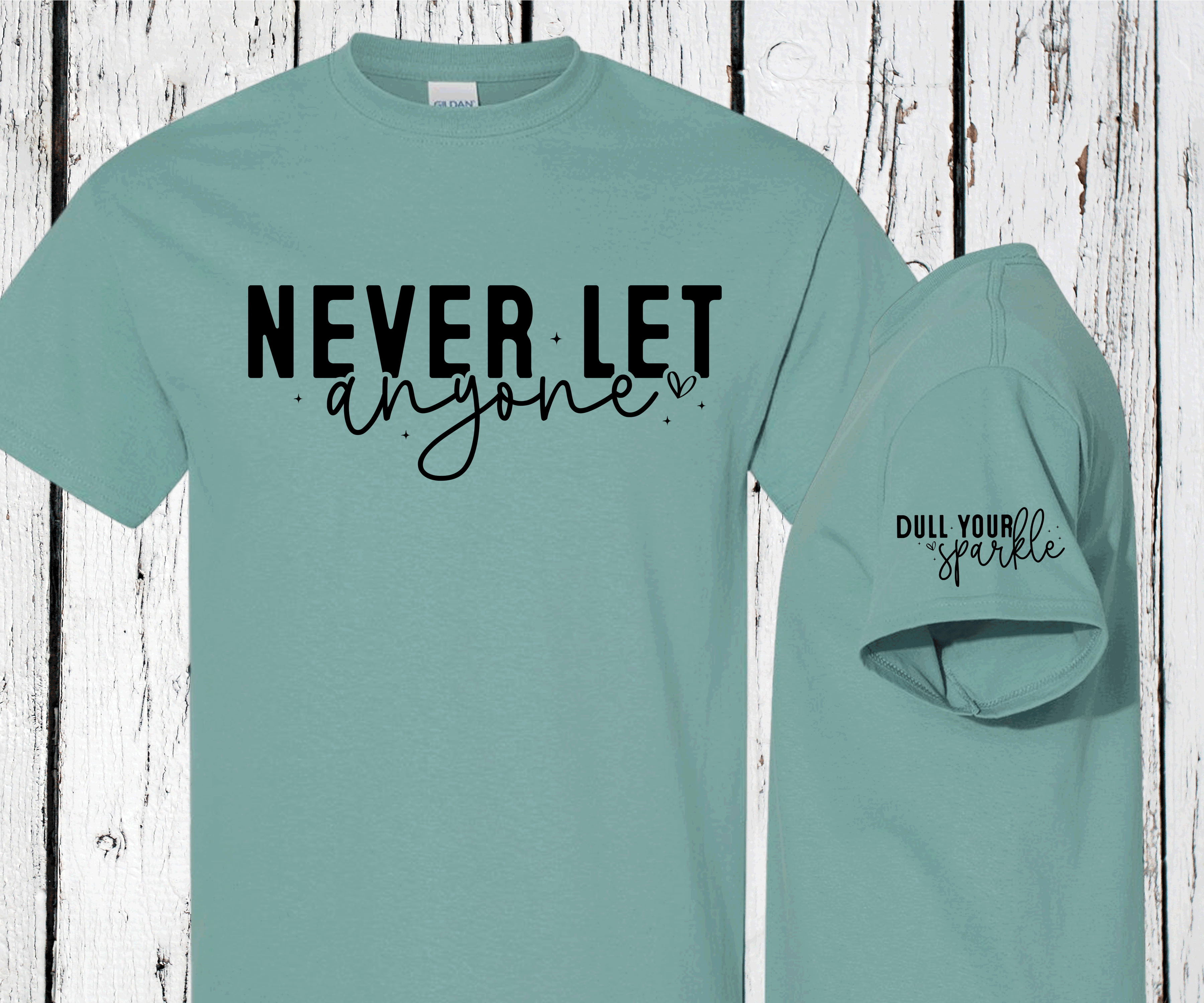 A Blessed Texas Mess Boutique Never let anyone Dull yuou Sparkle, Sleeve print crewneck, Mental Health… — dtf / graphic shirts category context