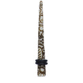 BodyCandy 2G Brown White Resin Native Skull Taper — main product shot