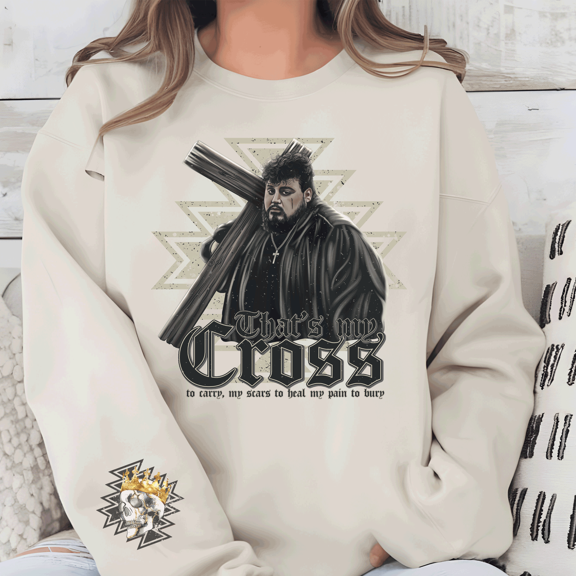 A Blessed Texas Mess Boutique My Cross to carry my scars to heal my Pain to bury Healing, Country Music… — lifestyle worn / used context