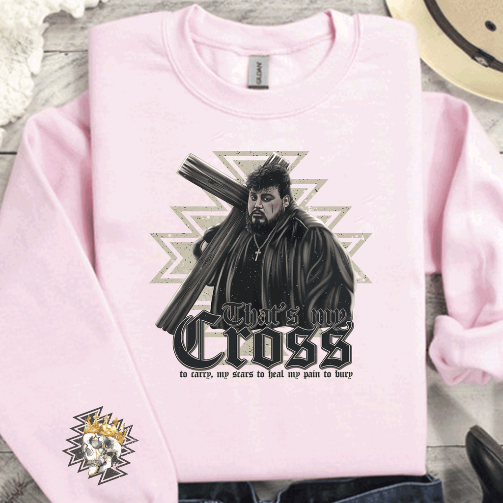 A Blessed Texas Mess Boutique My Cross to carry my scars to heal my Pain to bury Healing, Country Music… — detail shot 6