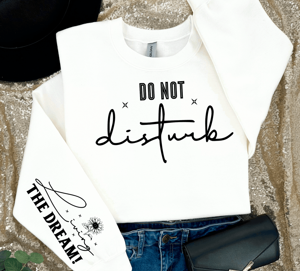 A Blessed Texas Mess Boutique Do Not Disturb, Living the Dream Mental Health Awareness, self love… — construction detail