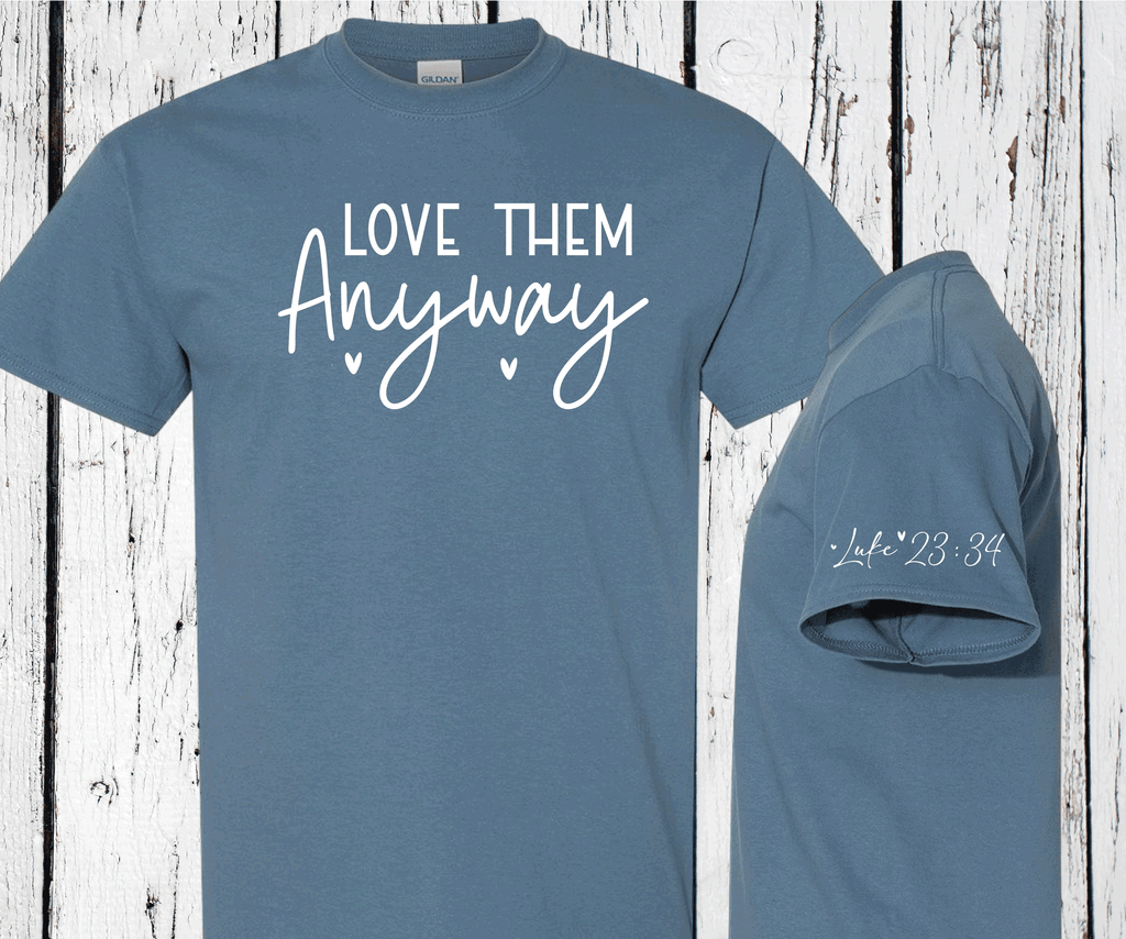 A Blessed Texas Mess Boutique Love Them Anyway Sweatshirt, Christian Luke 23:34 Sweatshirt, Kindness… — dtf / graphic shirts category context