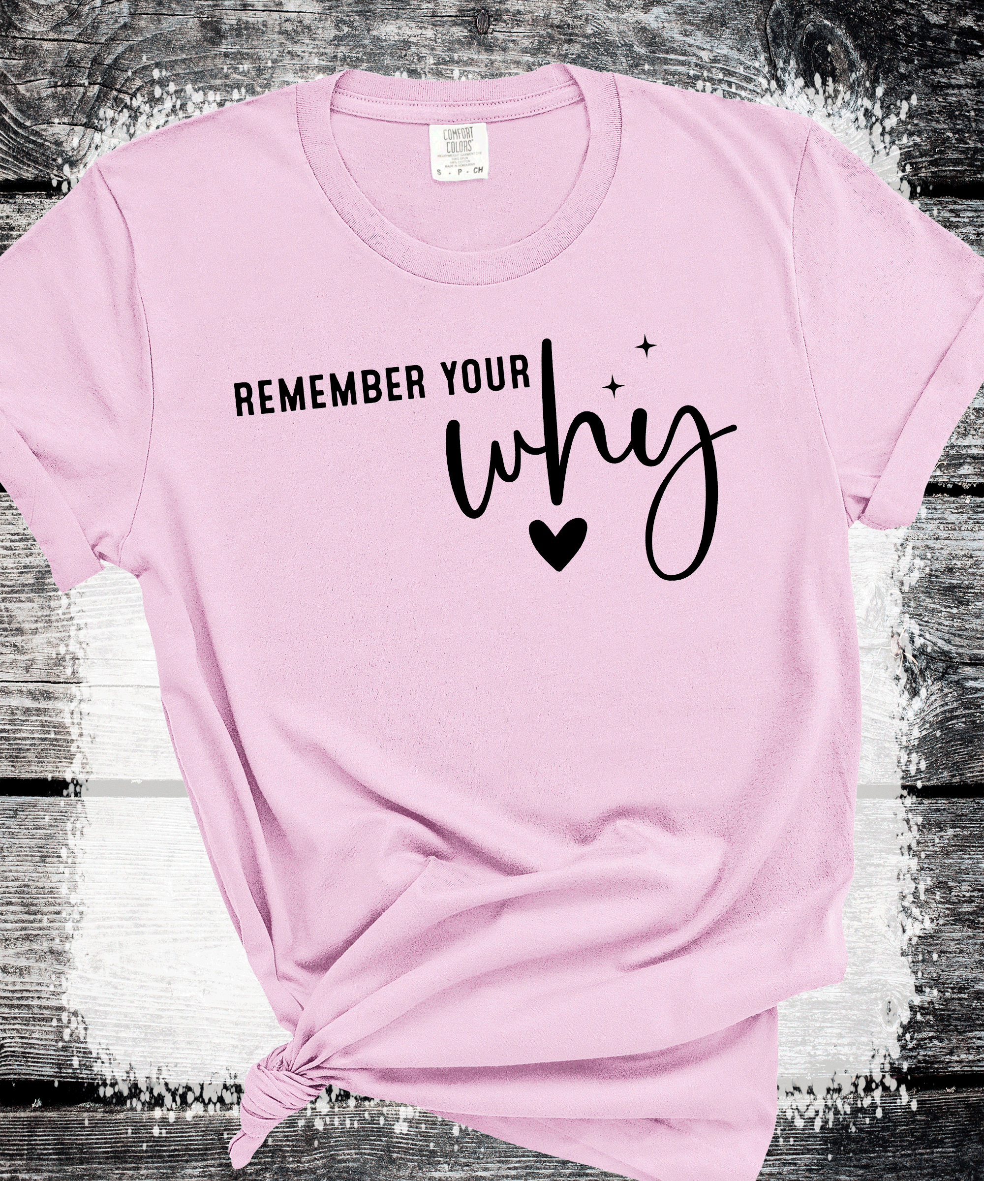 A Blessed Texas Mess Boutique Remember Your Why Always Shirt, Motivational Sweatshirt, Inspirational Shirt,… — construction detail