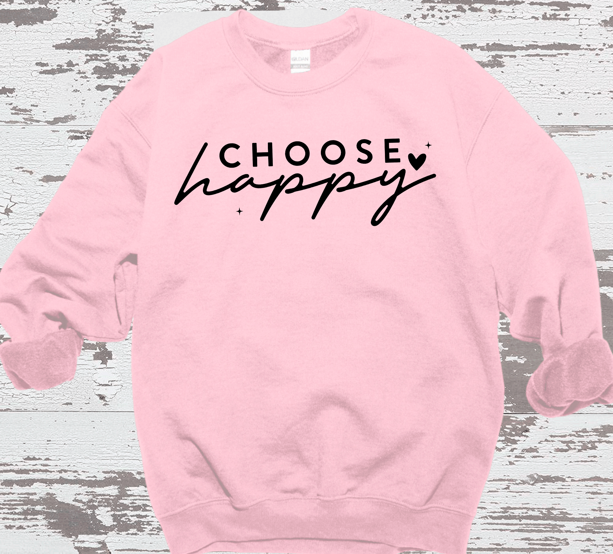 A Blessed Texas Mess Boutique Choose Happy Sweatshirt, Choose Happy t shirt , Positive Vibes Sweatshirt,… — dtf / graphic shirts category context