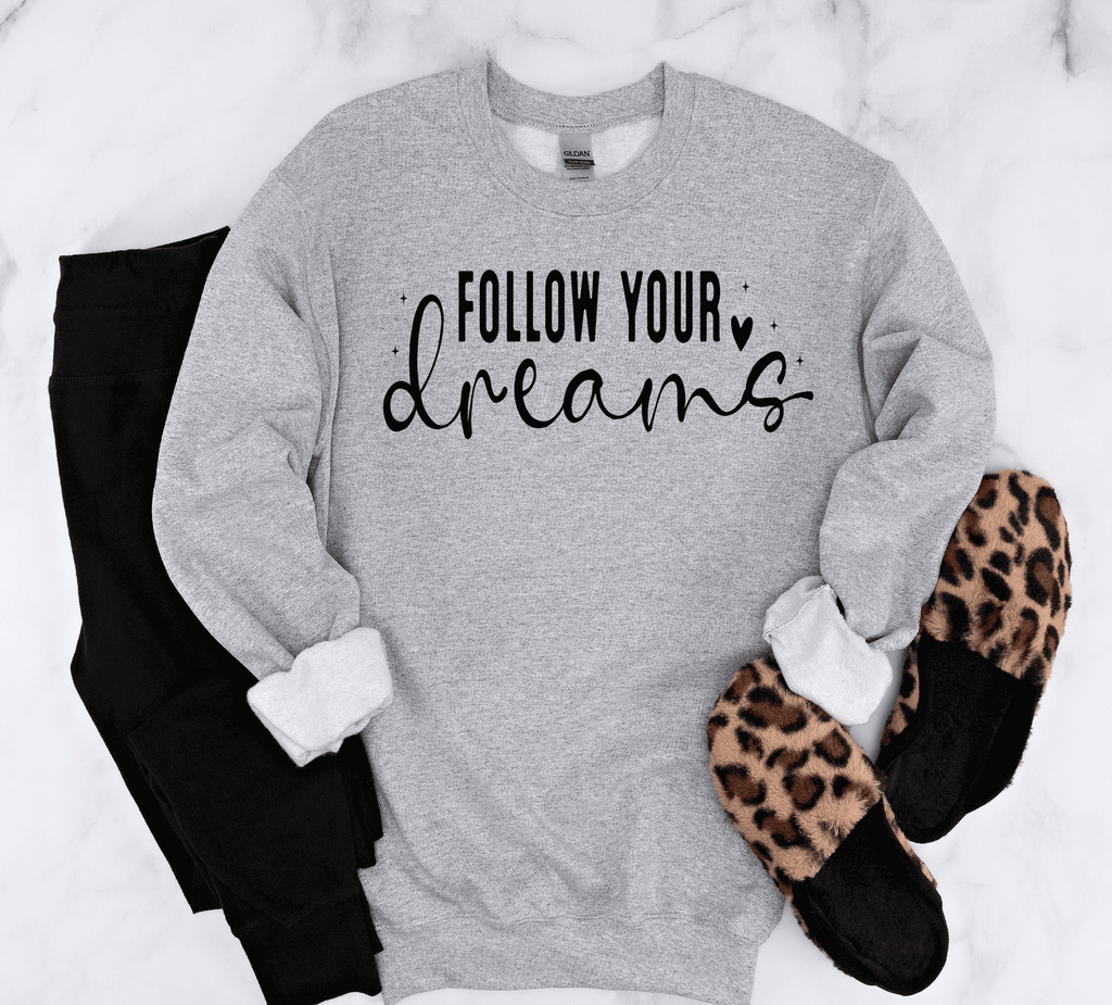 A Blessed Texas Mess Boutique Follow your Dreams, Self Love, Encourgements shirts, Mental Health gifts — detail shot 7