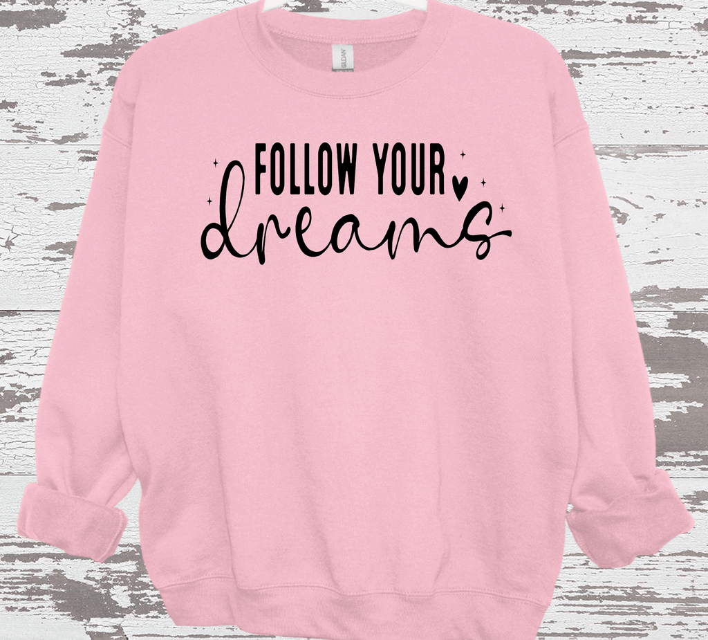 A Blessed Texas Mess Boutique Follow your Dreams, Self Love, Encourgements shirts, Mental Health gifts — detail shot 6