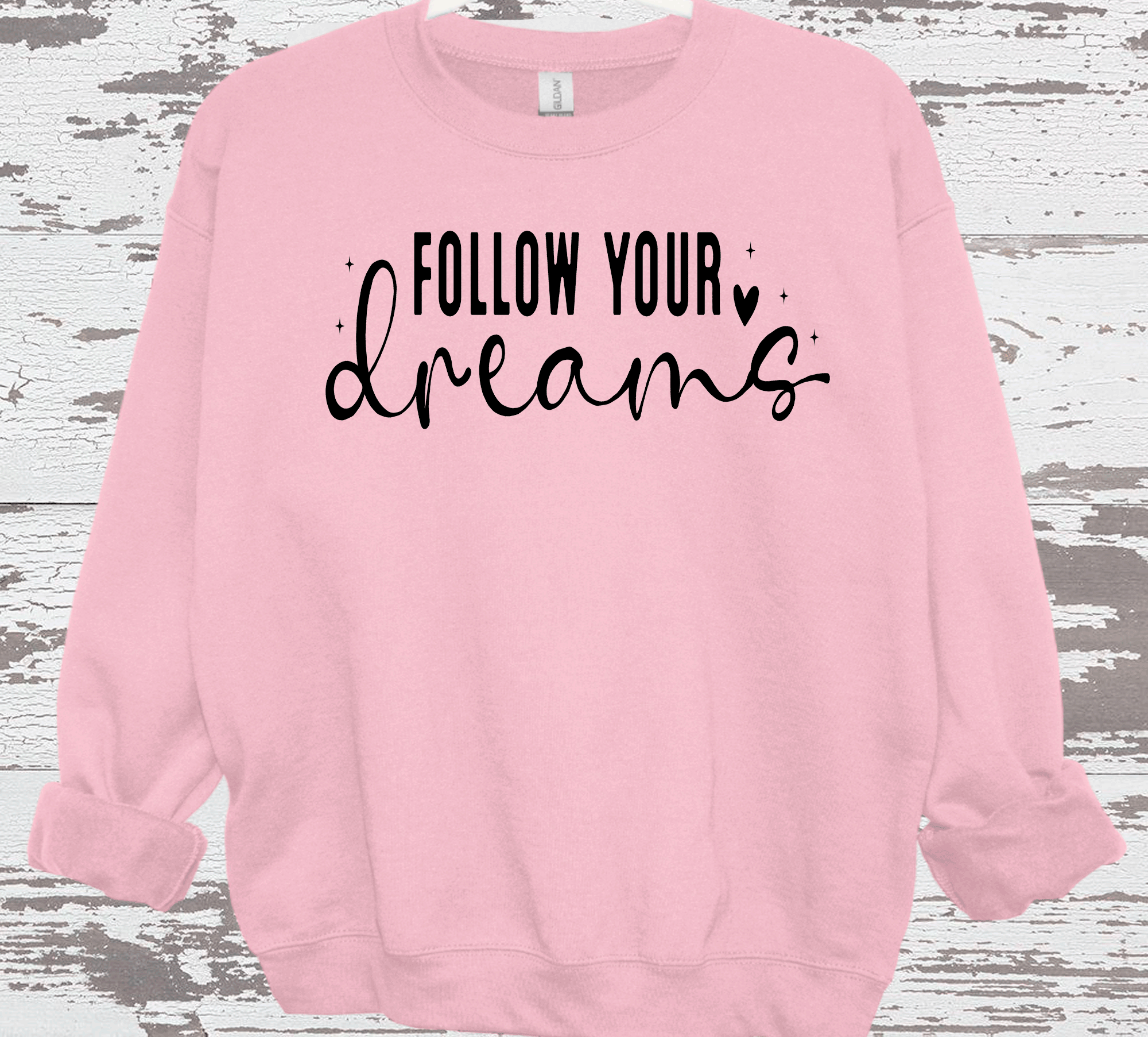 A Blessed Texas Mess Boutique Follow your Dreams, Self Love, Encourgements shirts, Mental Health gifts — detail shot 6