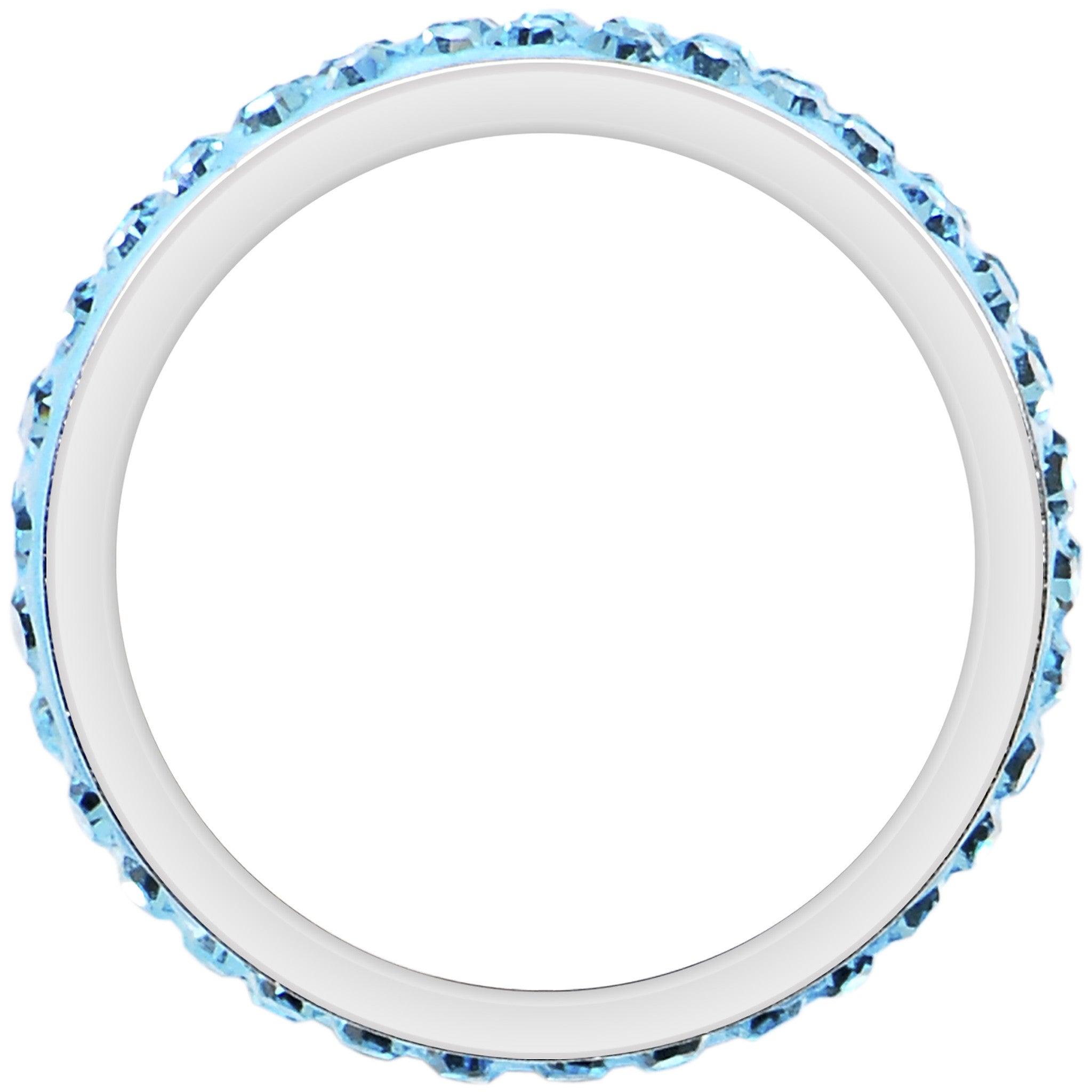 BodyCandy Size 6 - Aqua Crystal Ferido Ring — lifestyle context