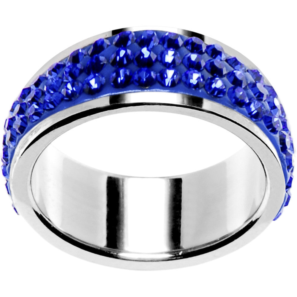 BodyCandy Size 6 - Blue Crystal Ferido Ring — main product shot