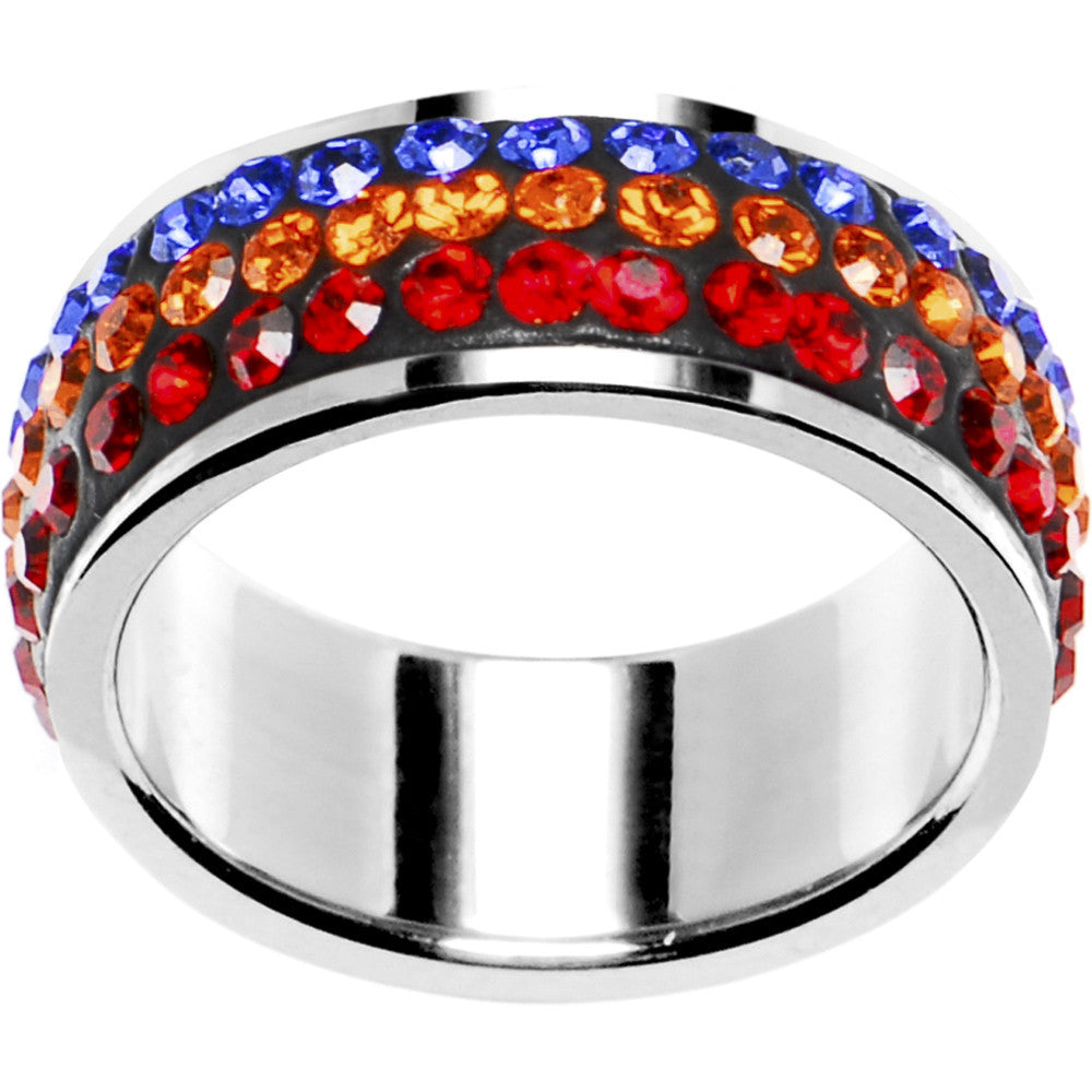 BodyCandy Size 6 - Rainbow Crystal Ferido Ring — main product shot