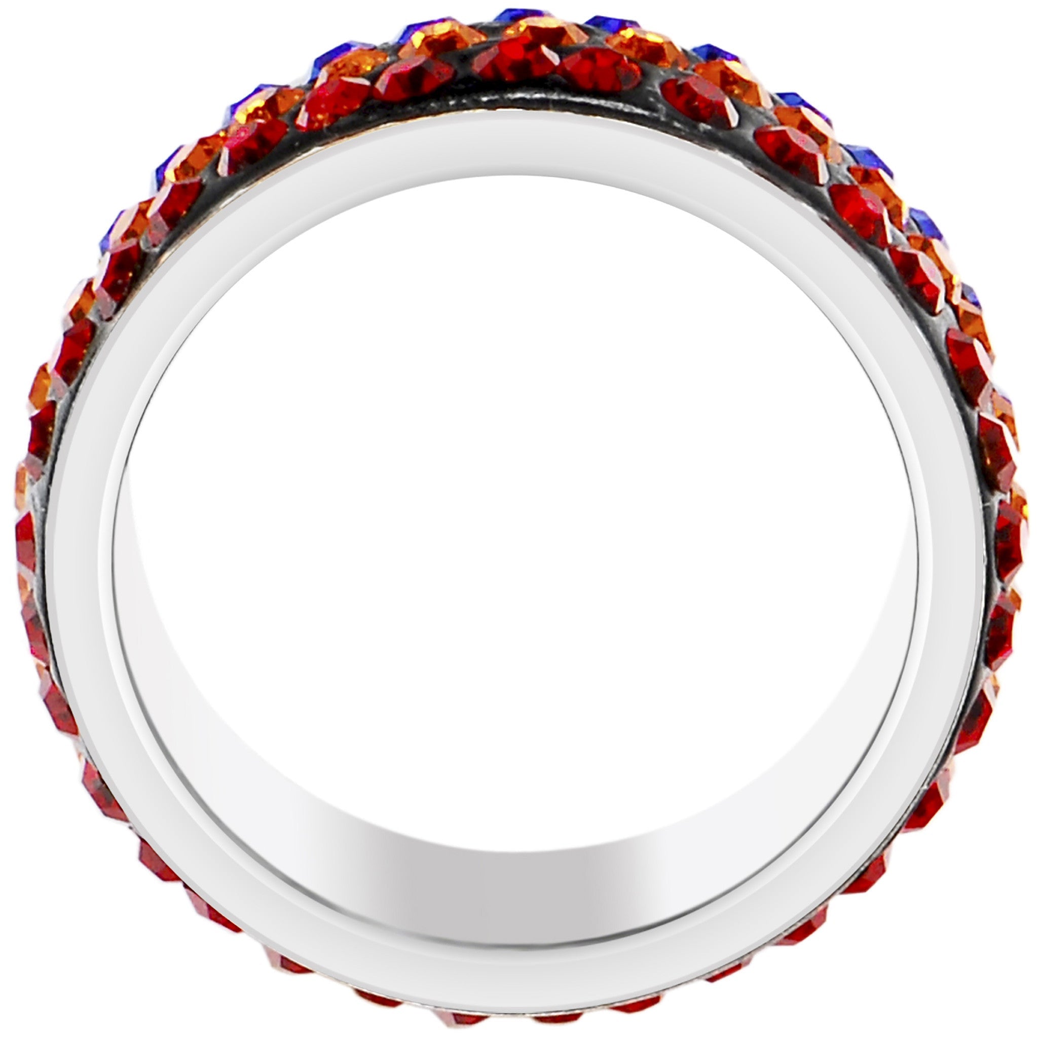 BodyCandy Size 6 - Rainbow Crystal Ferido Ring — lifestyle context