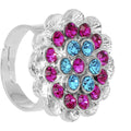 BodyCandy Lovey-Dovey Flower Adjustable Ring — main product shot