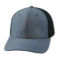 The Heartbeat Brand Blank 6 Panel Hat — Charcoal / Black (Unisex) — main product shot