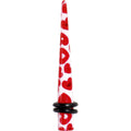 BodyCandy 4G Lovely Red Heart Acrylic Ear Taper — main product shot