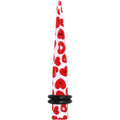 BodyCandy 2G Lovely Red Heart Acrylic Ear Taper — main product shot