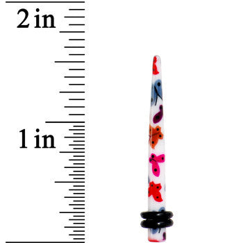 BodyCandy 6G Multi Color Butterfly Acrylic Ear Taper — lifestyle context