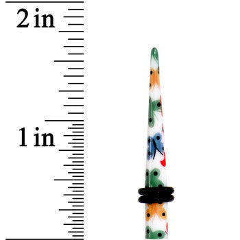 BodyCandy 4G Multi Color Butterfly Acrylic Ear Taper — lifestyle context