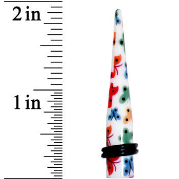 BodyCandy 0G Multi Color Butterfly Acrylic Ear Taper — lifestyle context