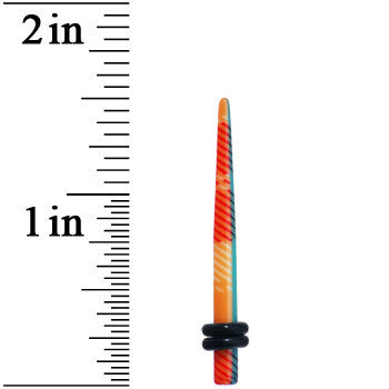 BodyCandy 8G Acrylic Plaid Taper Ear Plug — lifestyle context
