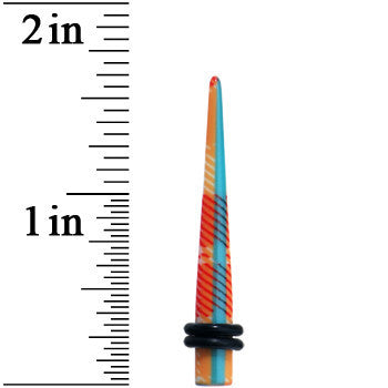 BodyCandy 4G Acrylic Plaid Taper Ear Plug — lifestyle context