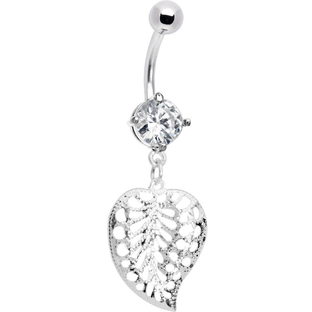 BodyCandy Crystalline Gem Fabulous Falling Leaf Belly Ring — main product shot