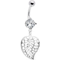 BodyCandy Crystalline Gem Fabulous Falling Leaf Belly Ring — main product shot