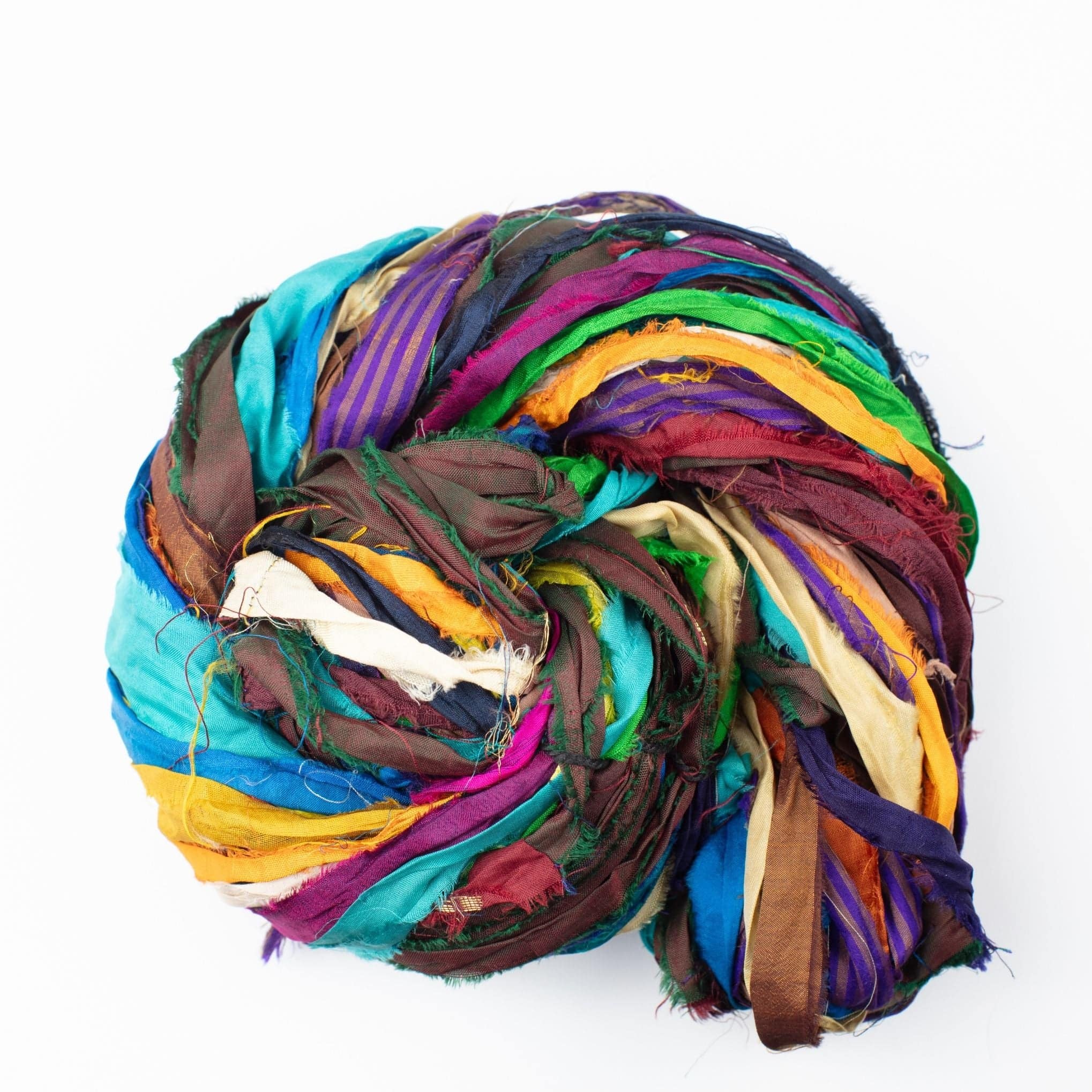 Darn Good Yarn Sari Silk Ribbon - "At the Bahamas" — packaging