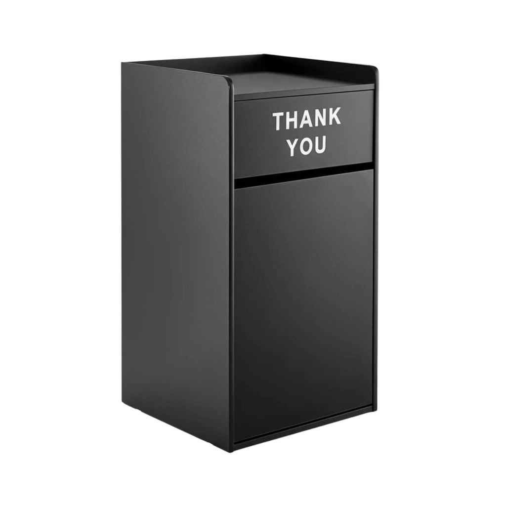 35-Gallon Wood Trash Can With Swing Door & Tray Shelf [No Trash Bin] (SAK62940) – SAKSBY WHOLESALE
