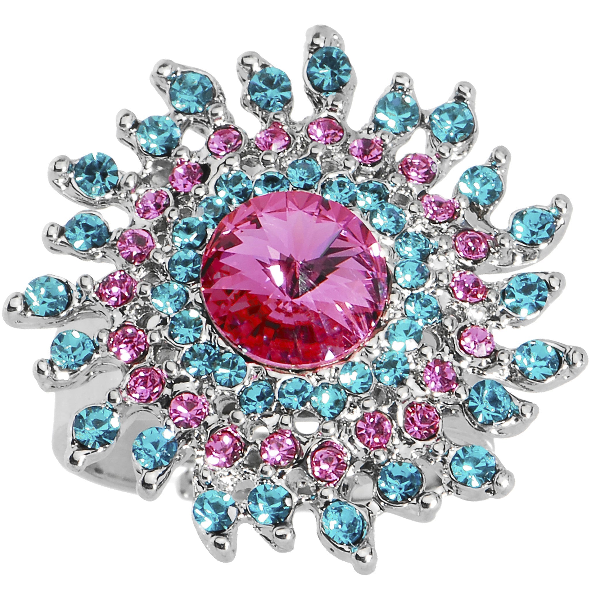 BodyCandy Celebrity Glam Adjustable Ring — detail close-up