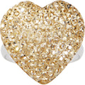 BodyCandy Tawny Sparkler Heart Adjustable Ring — main product shot