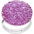 BodyCandy Purple Sparkler Round Adjustable Ring — main product shot