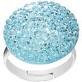 BodyCandy Aqua Sparkler Round Adjustable Ring — main product shot